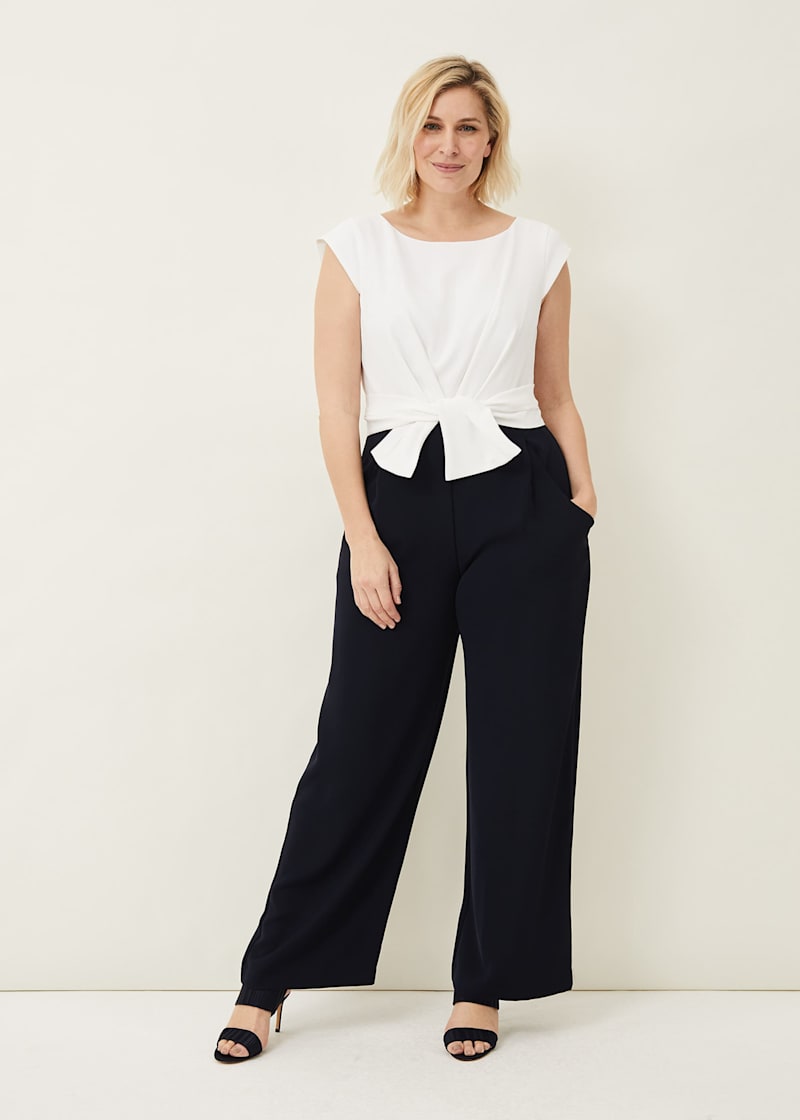 Janey knot jumpsuit cheap