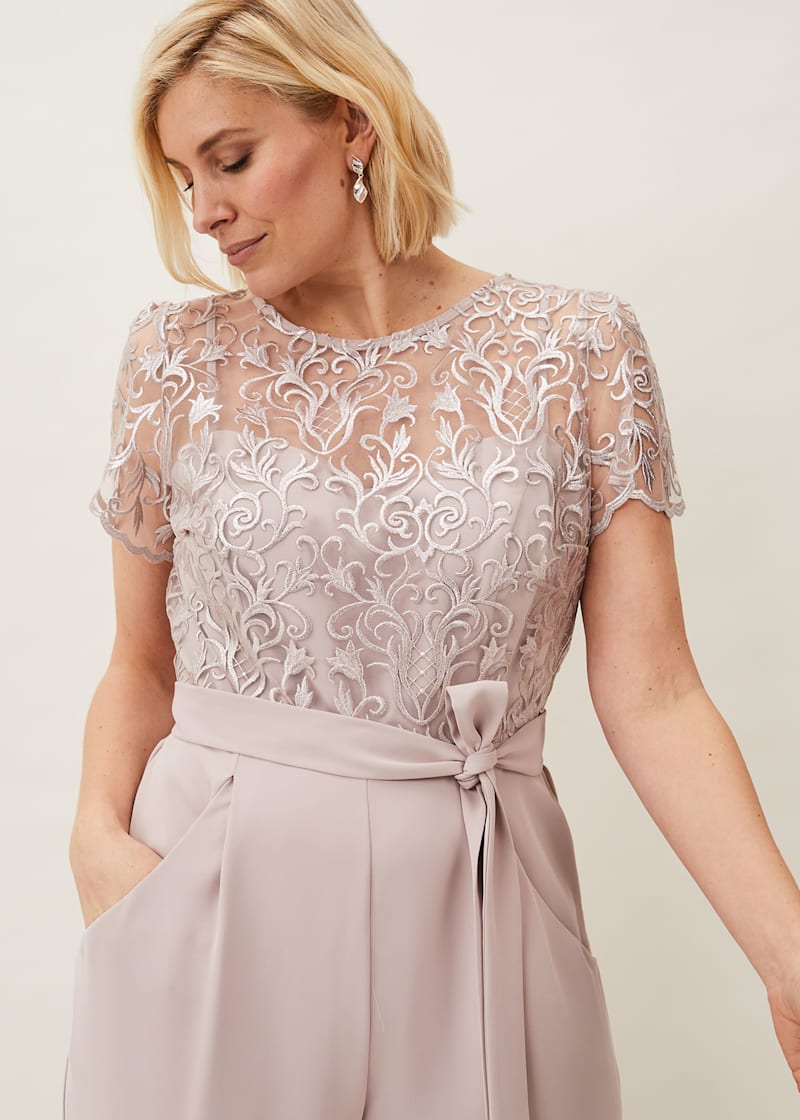 Phase eight bright lipstick ilia lace bodice jumpsuit store