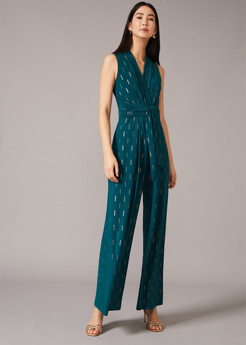 Phase eight foil jumpsuit store