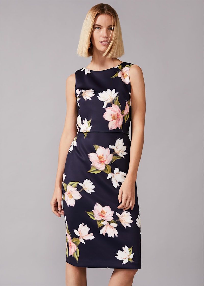 Amanda Floral Scuba Dress | Phase Eight UK