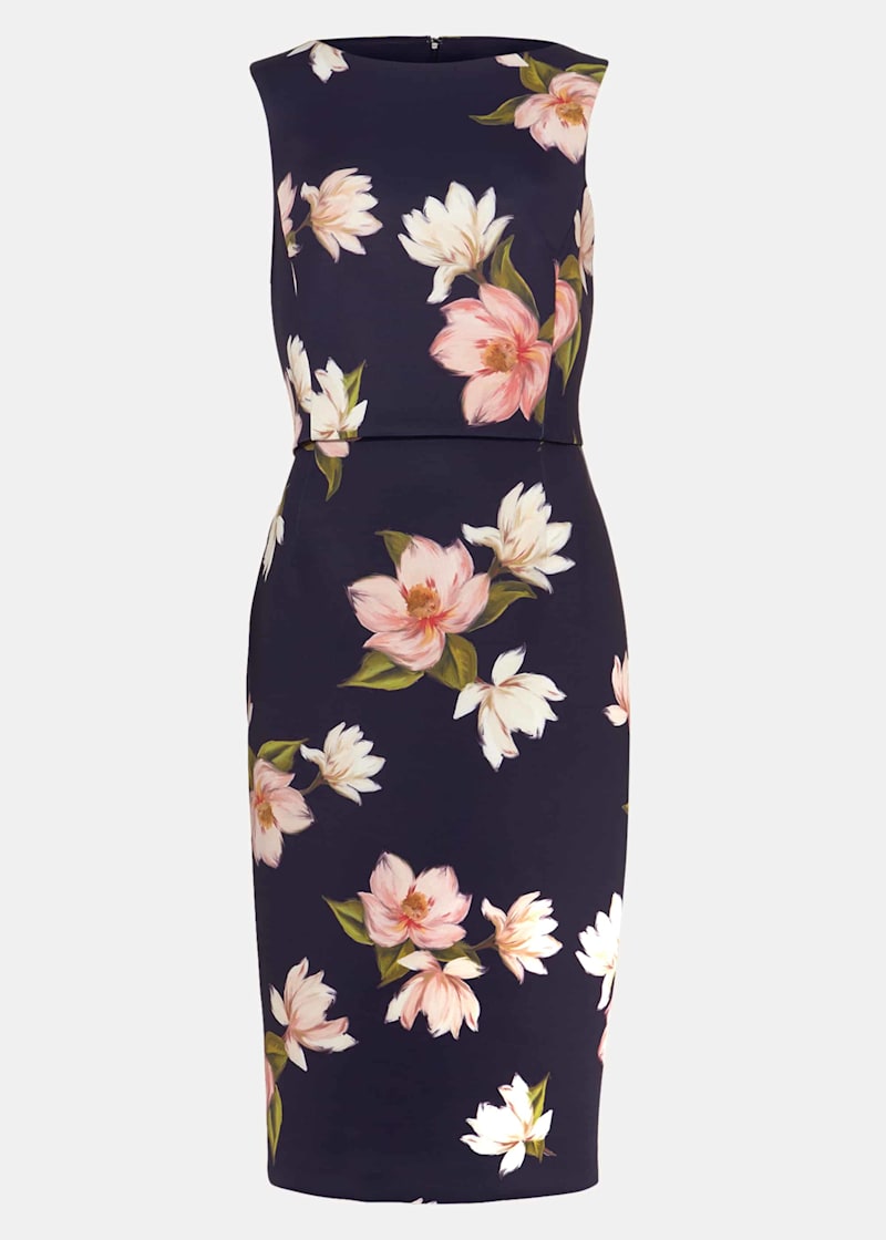 Phase eight gracie floral scuba dress discount