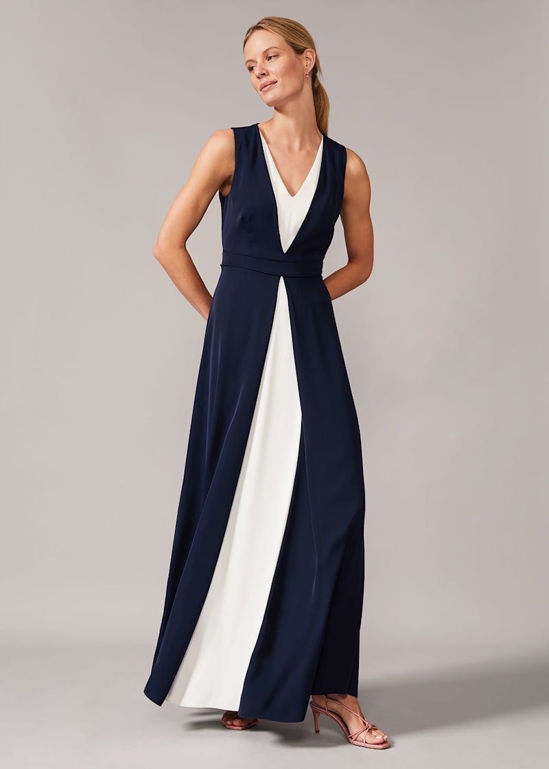 Phase eight navy maxi dress store