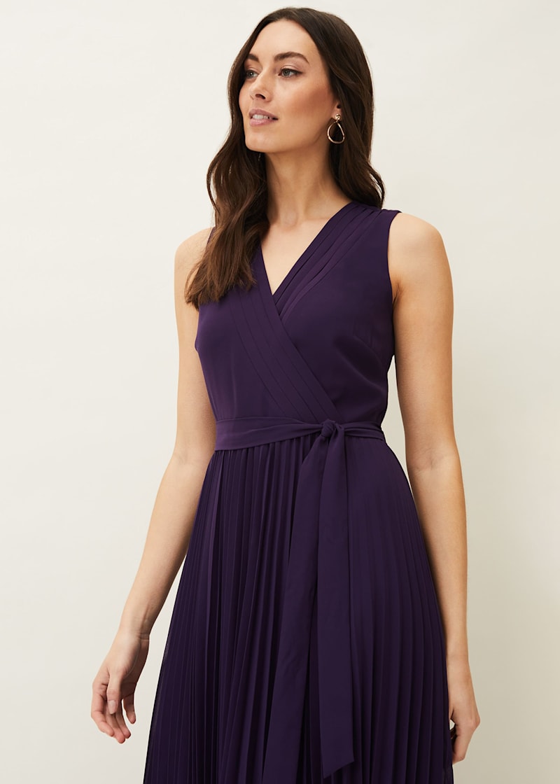 Sleeveless chiffon maxi dress discount