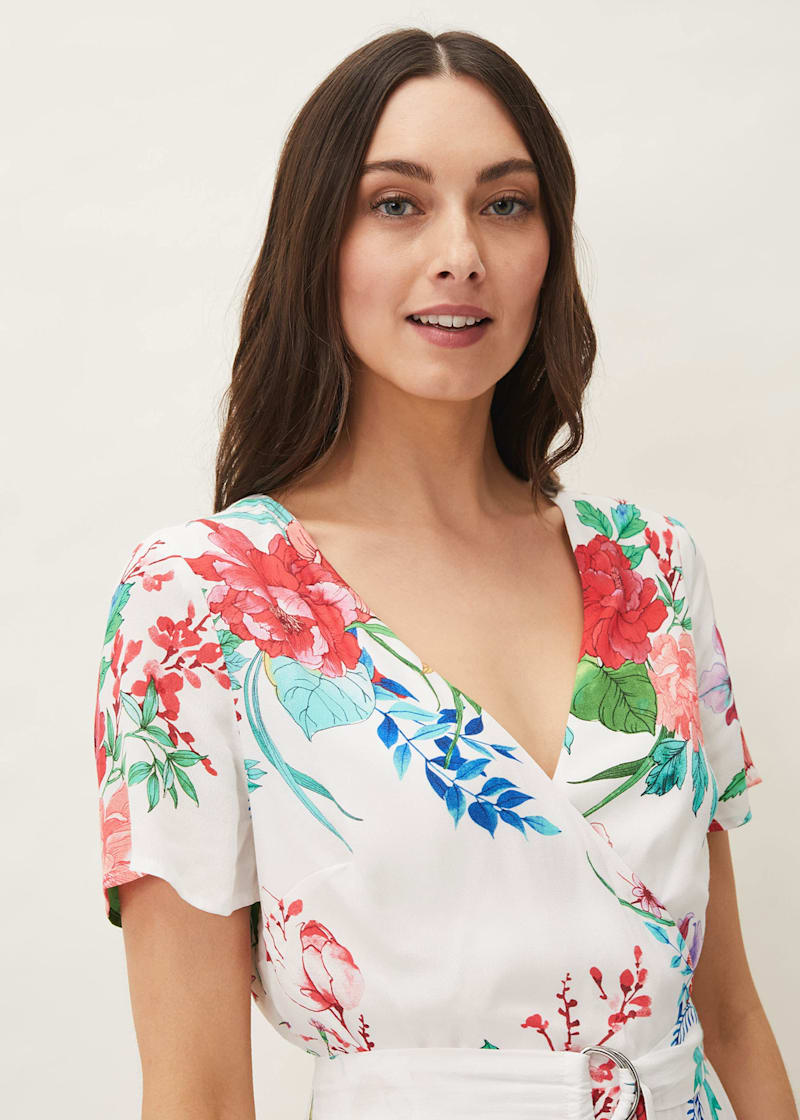 Evadine Floral Tea Dress