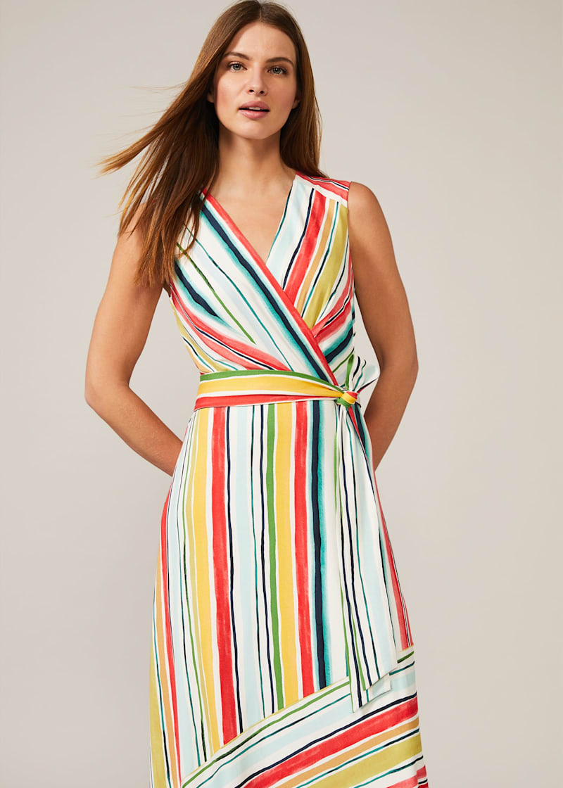 Phase eight storm stripe dress deals