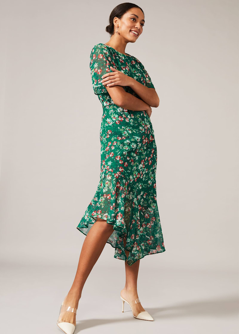 Phase eight green floral dress 2025