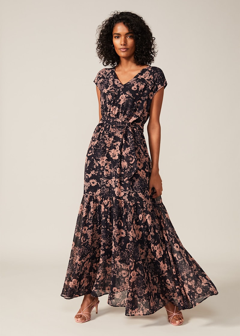 Elegant floral maxi dresses deals