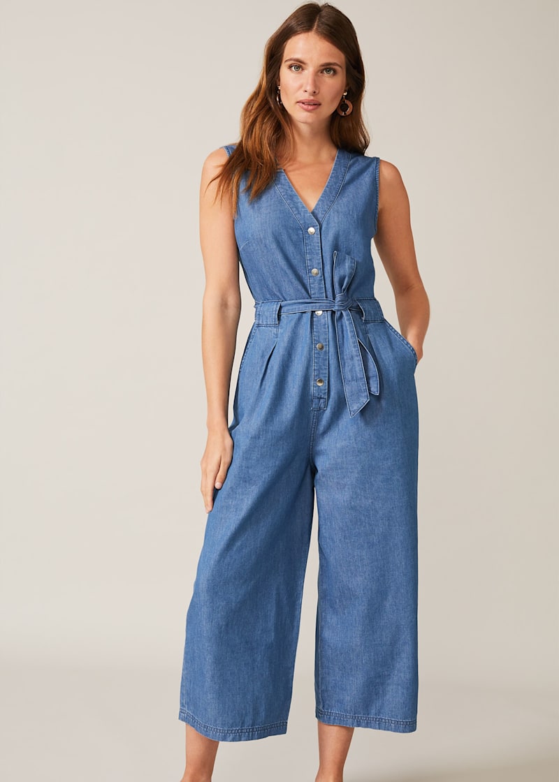 Chambray jumpsuit sales