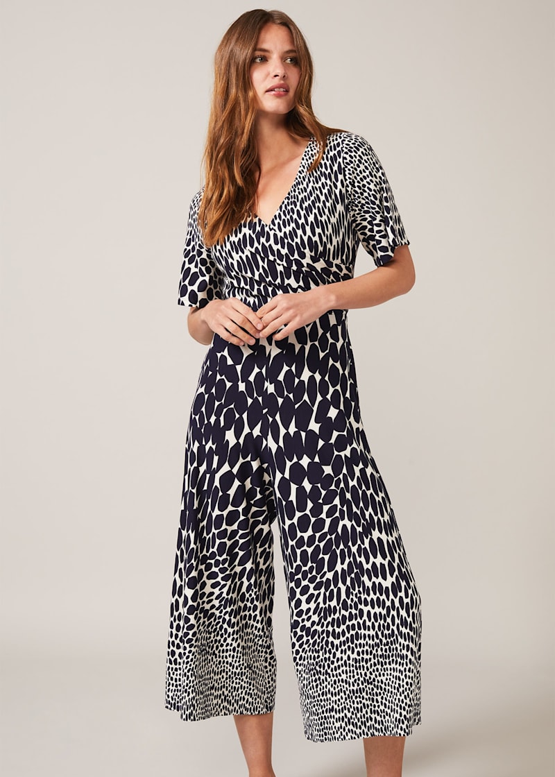 Janie Ombre Spot Jumpsuit | Phase Eight UK