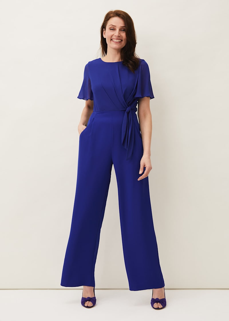 Phase eight royal blue jumpsuit deals
