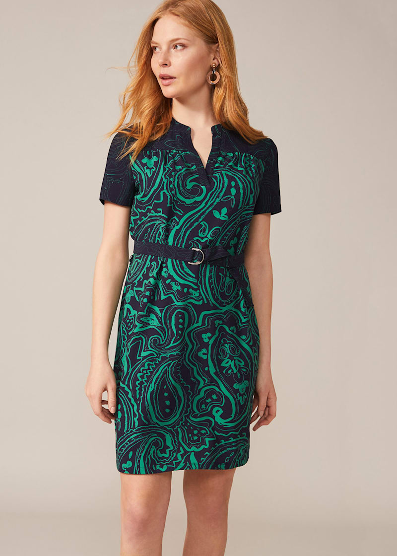 Samaya Paisley Print Tunic Dress
