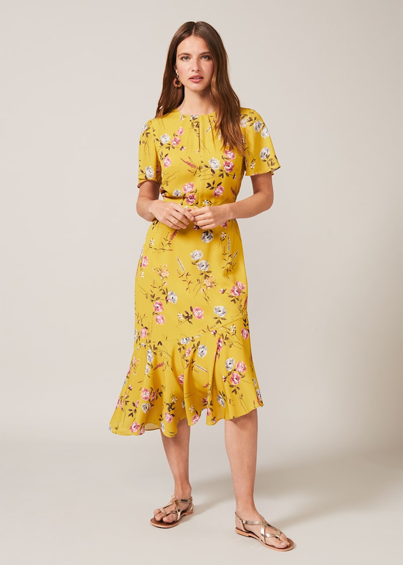 Phase eight mustard dress on sale