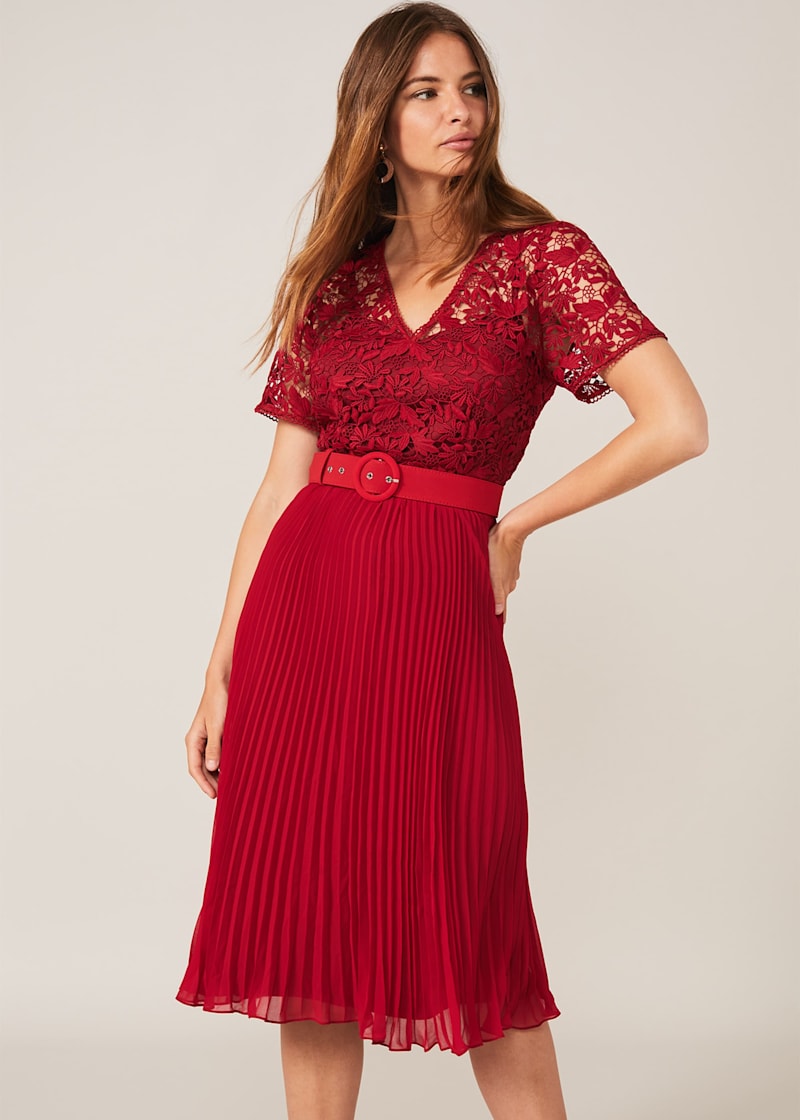 Phase eight red and black dress clearance
