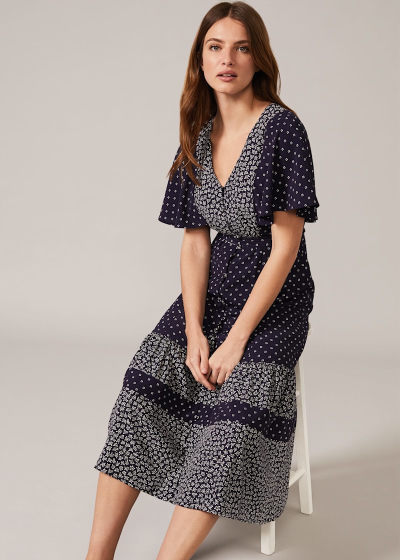 Next navy ditsy dress new arrivals