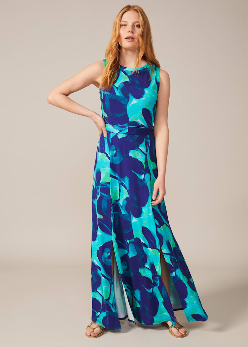 Abstract print maxi dress online
