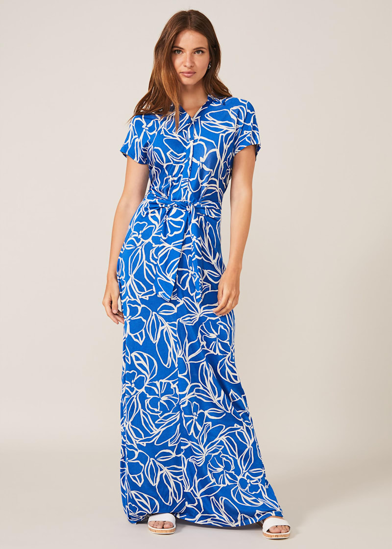Sierra Linear Floral Maxi Dress