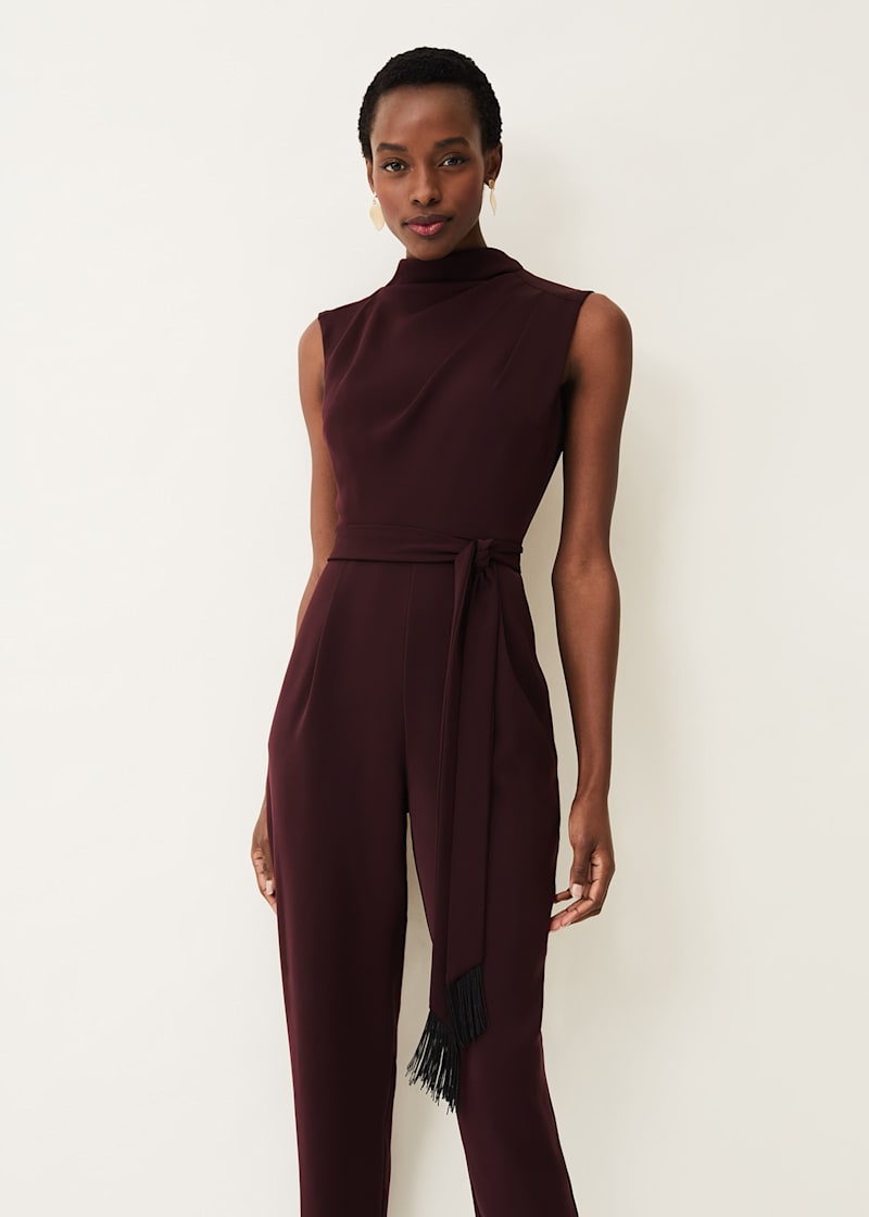 Phase eight oxblood moriko jumpsuit on sale