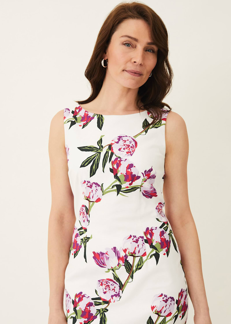 Phase eight peony store floral printed dress
