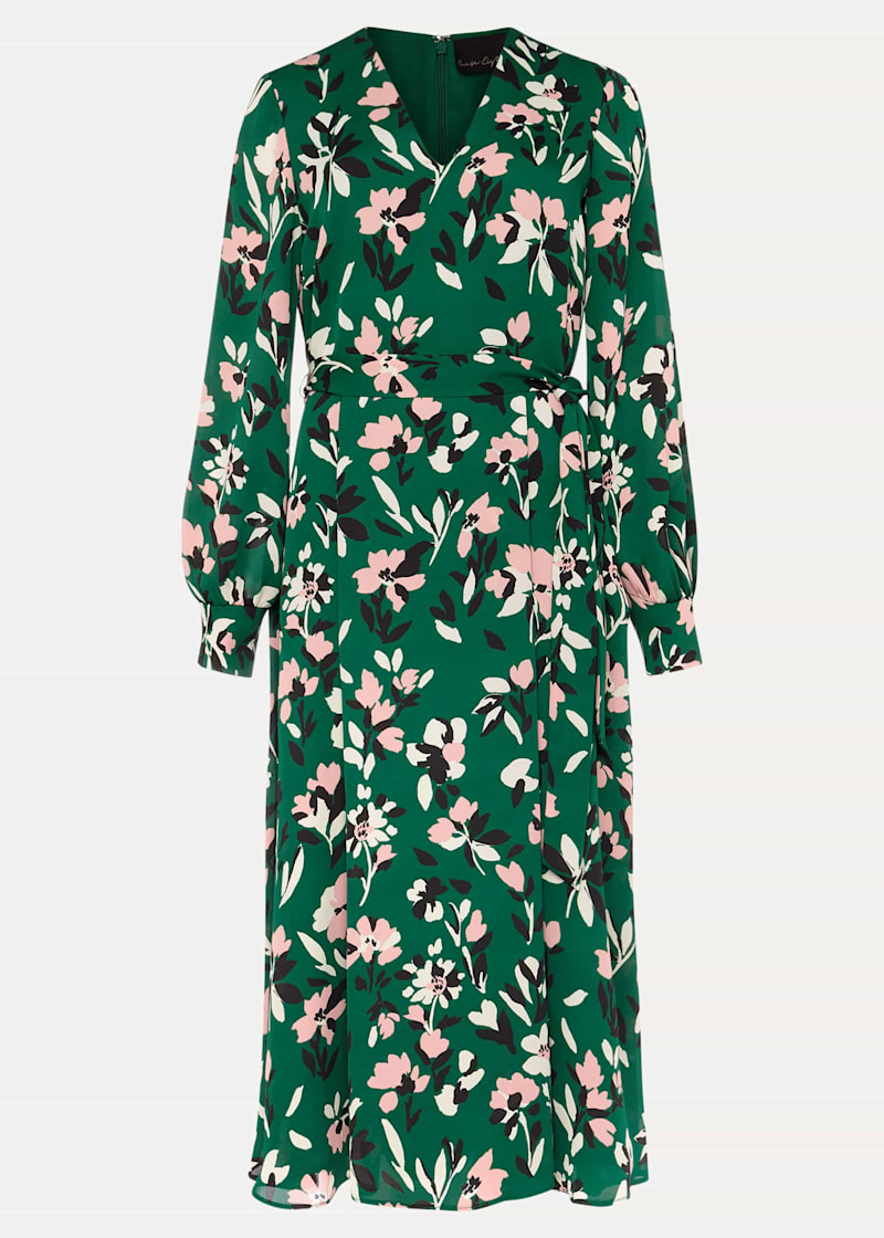 Phase eight meryl floral dress emerald discount