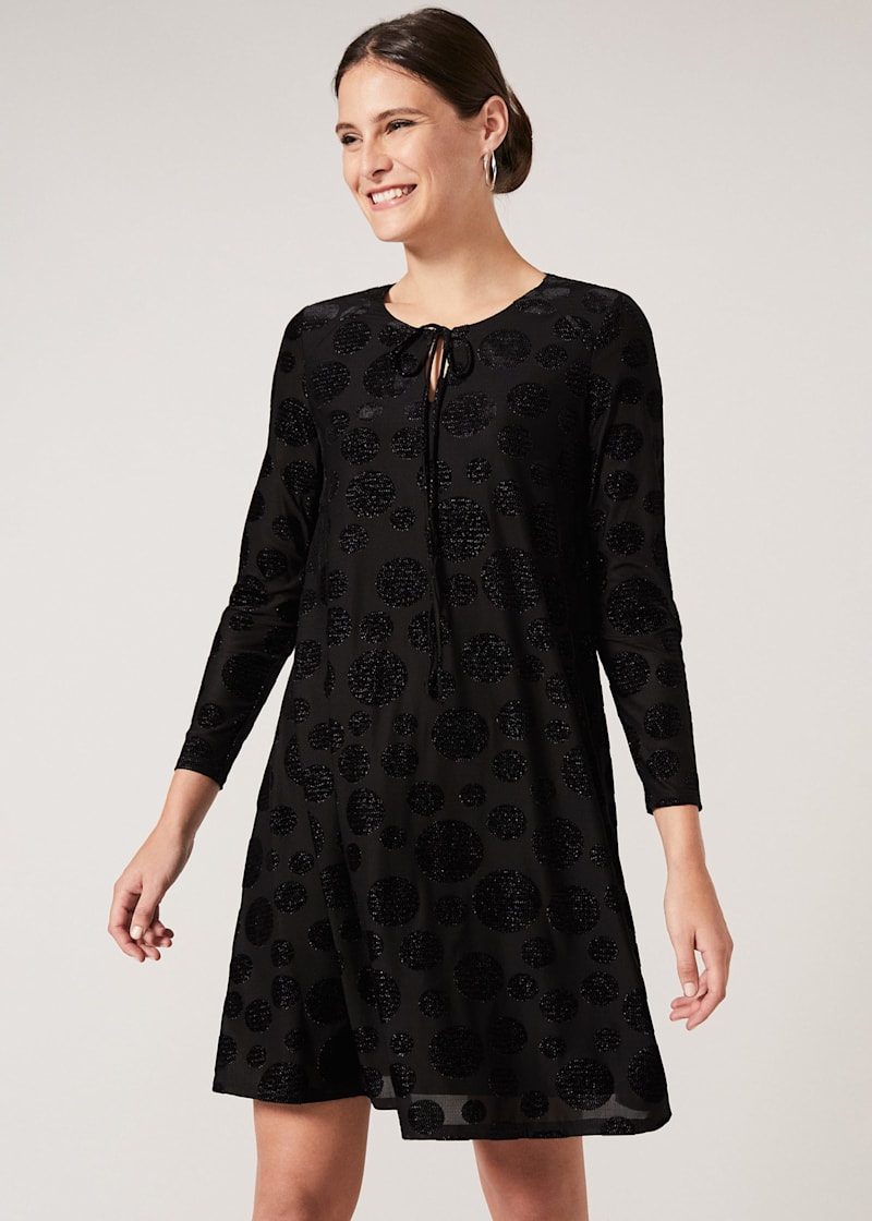 Andrea Glitter Spot Dress
