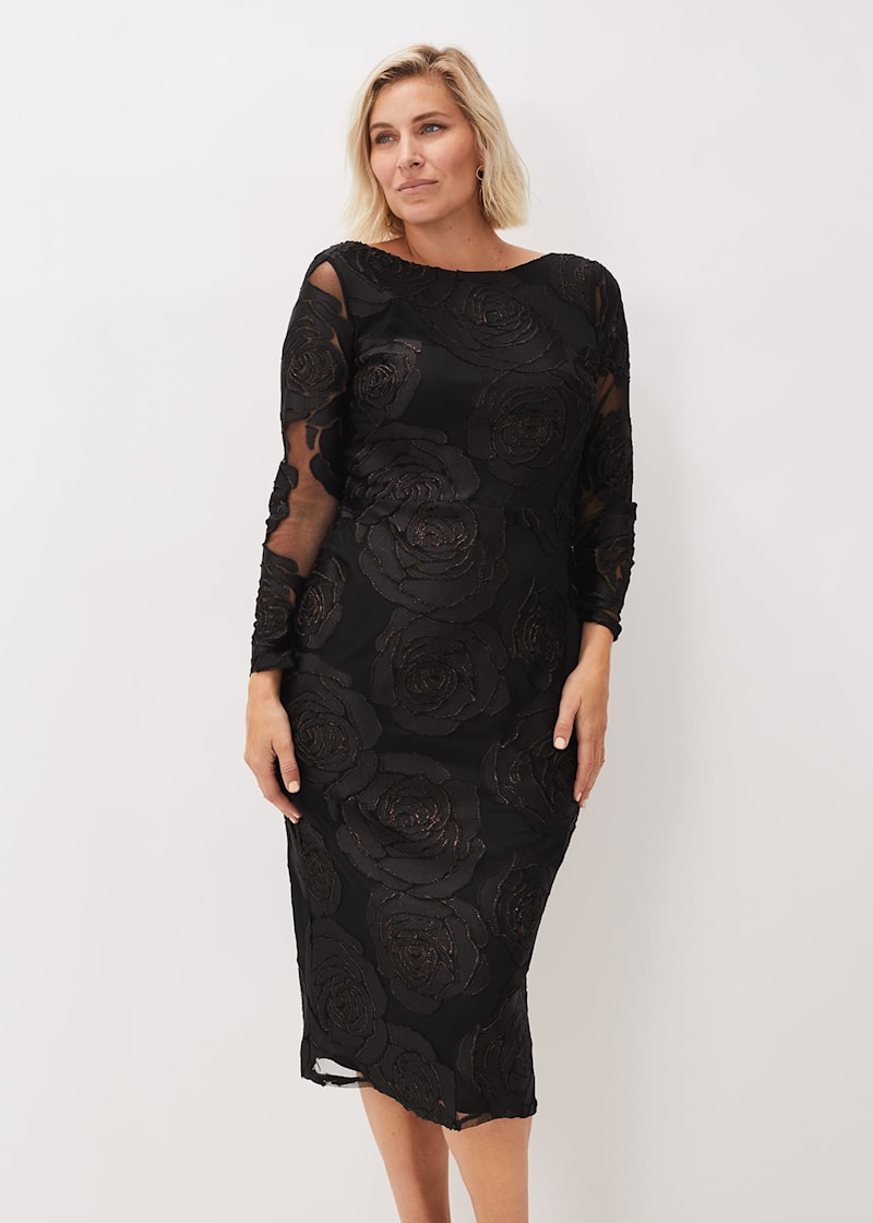 Rose midi dress sales