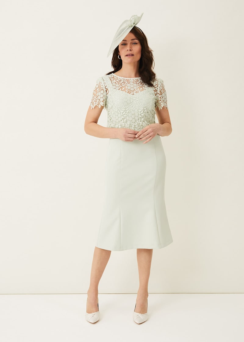 Phase eight tuileries layered lace dress hot sale