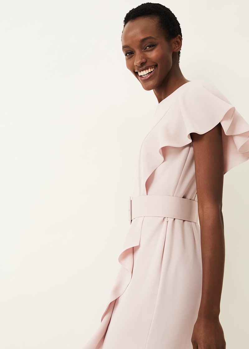 Phase eight lana frill fitted dress best sale