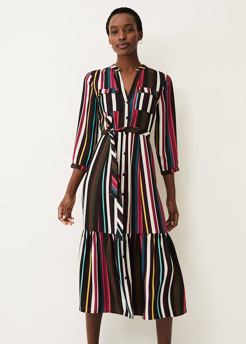 Lipsy stripe hot sale shirt dress