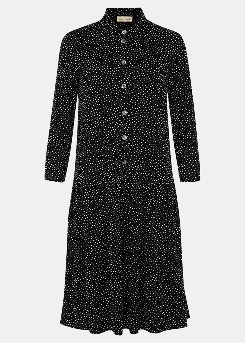 Topshop pleated spot shirt dress online