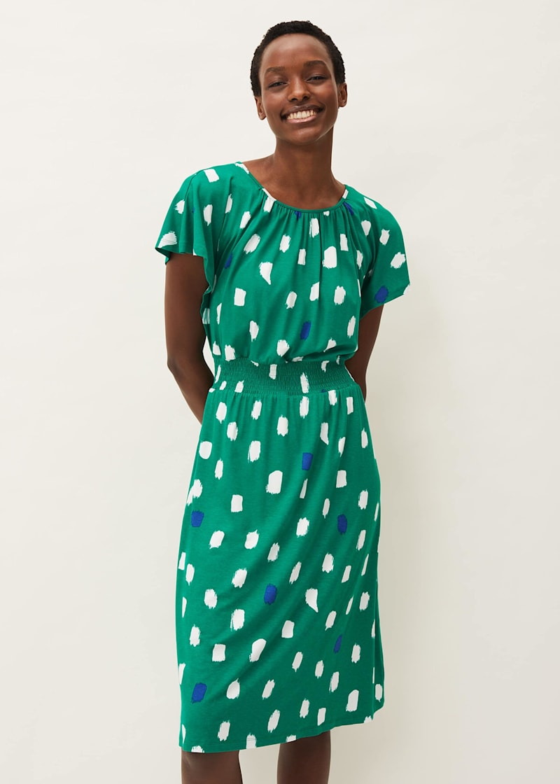 Boden top spot dress