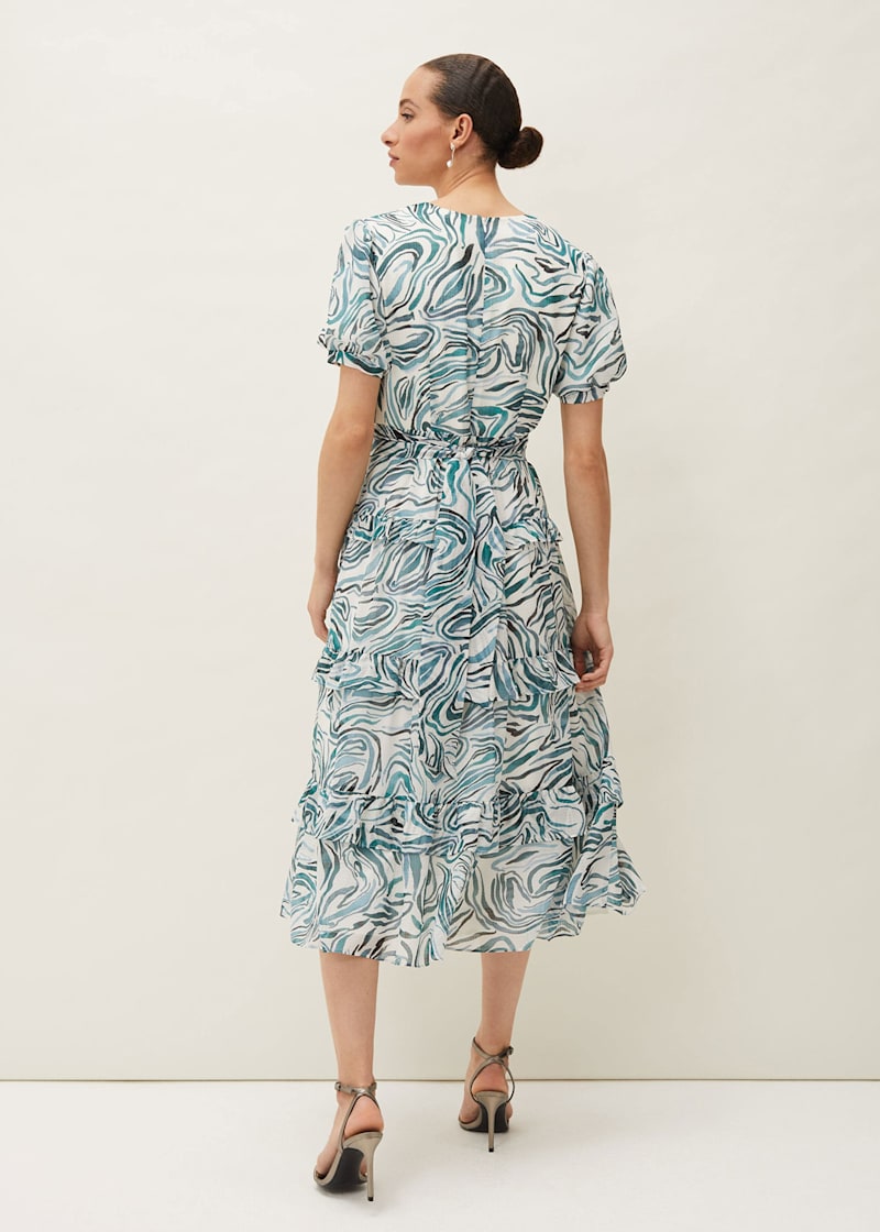 Josephine print wrap dress 2025