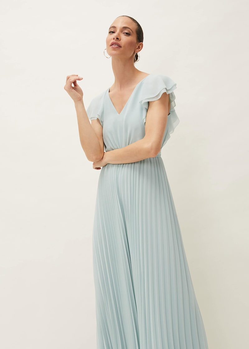 Hallie Pleated Wide Leg Jumpsuit