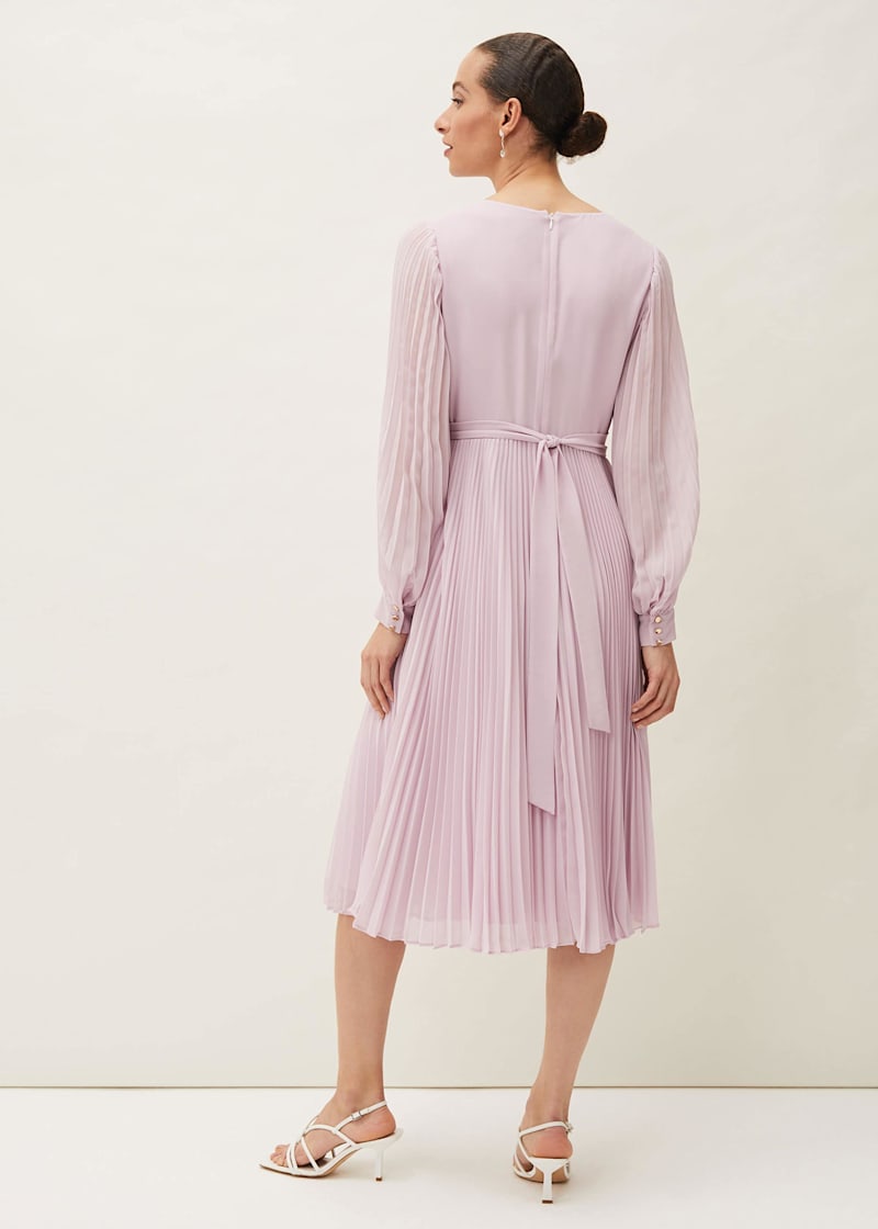 17+ Pleated Long Sleeve Dress