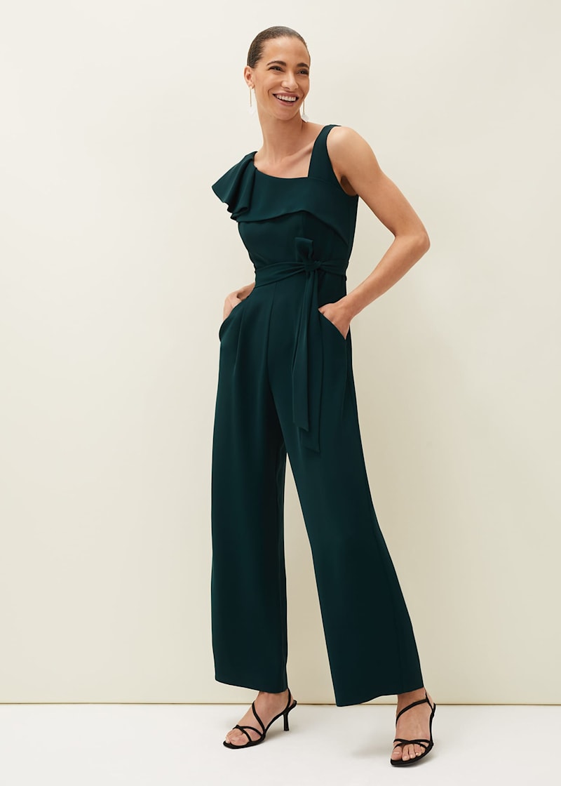 Phase eight green jumpsuit top