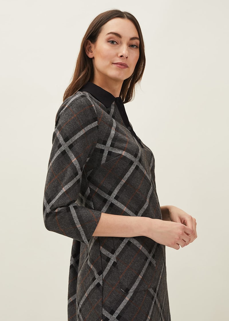 Check tunic dress store