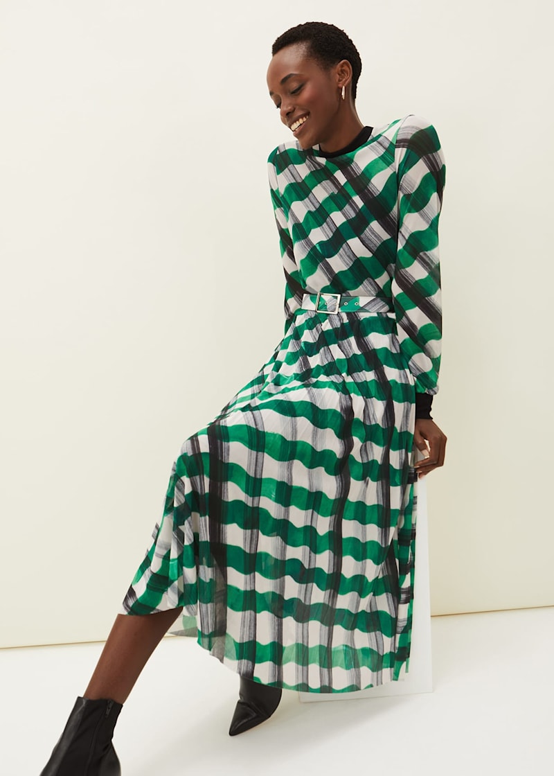 Tiffany Check Mesh Dress