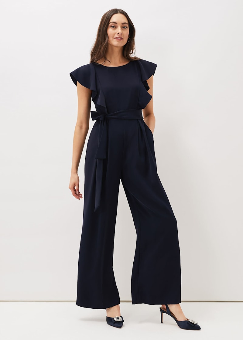 Bridie Frill Bodice Wide Leg Jumpsuit