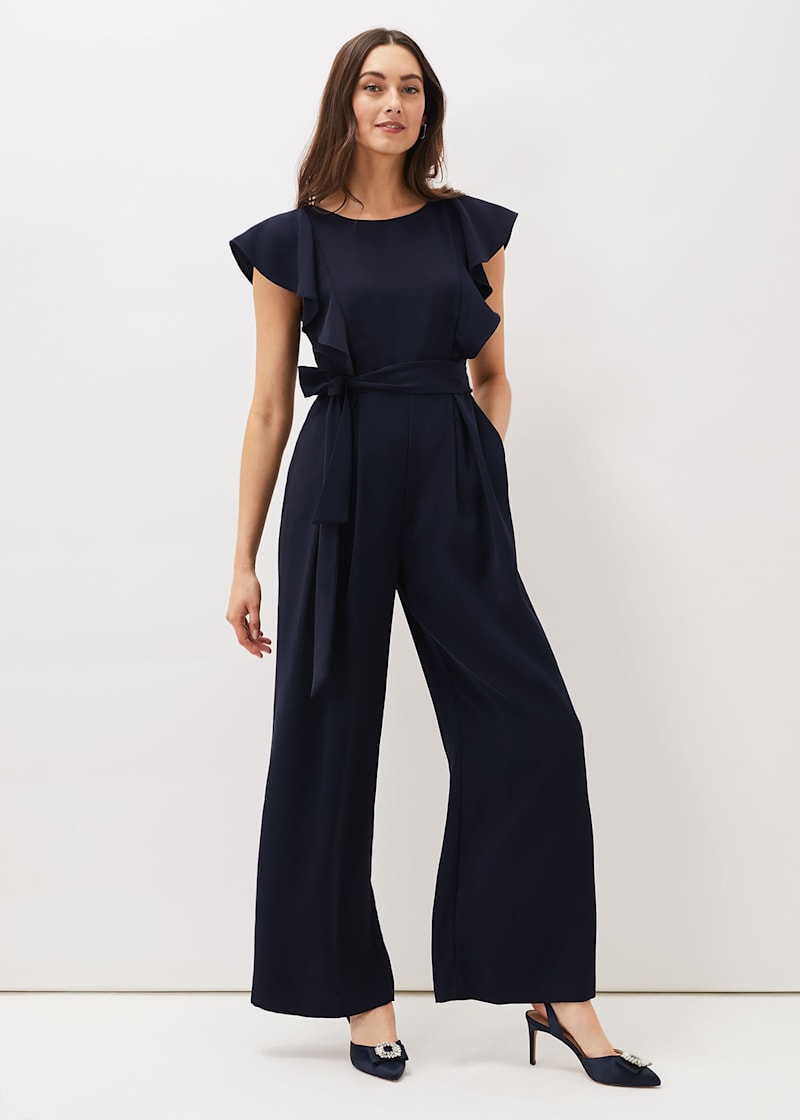 Bridie Frill Bodice Wide Leg Jumpsuit | Phase Eight UK