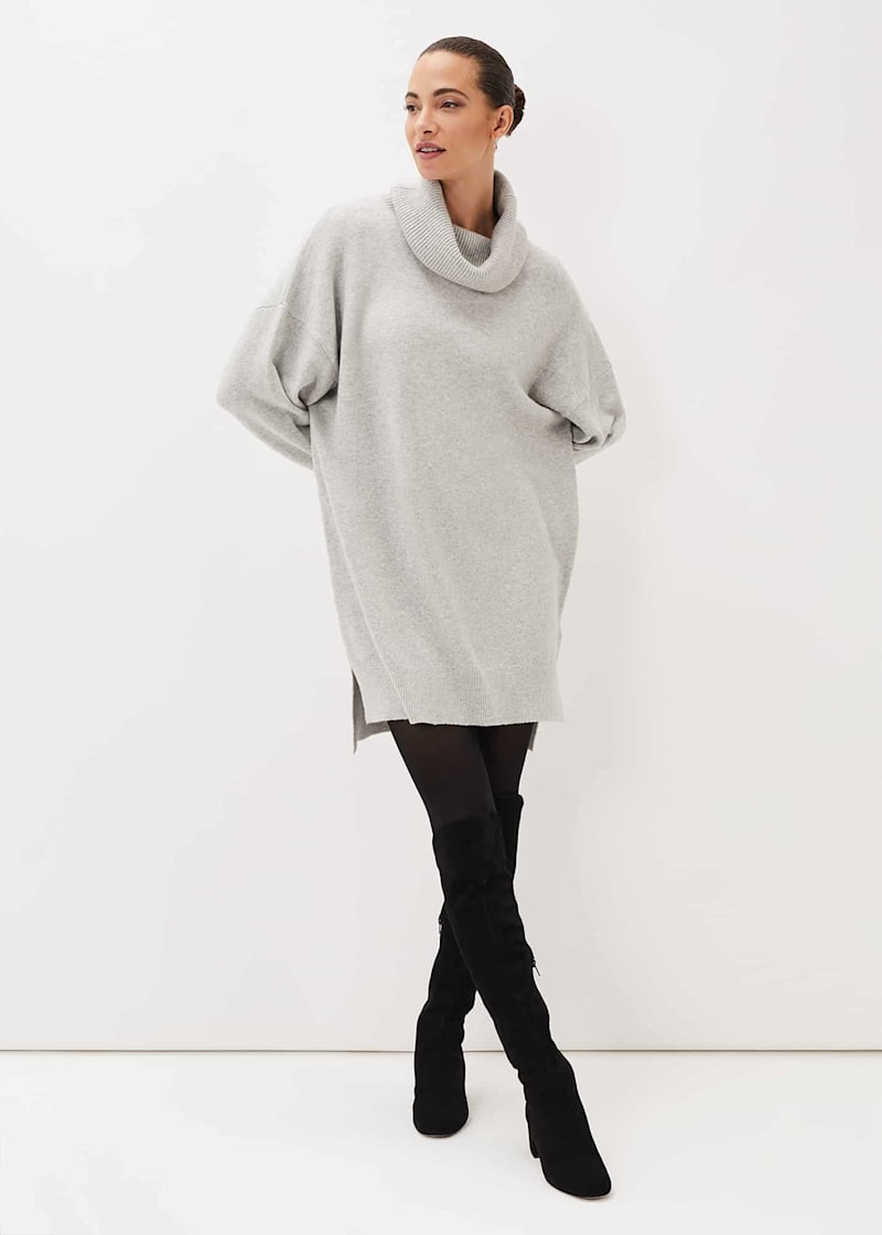 Cowl neck jersey dress sales