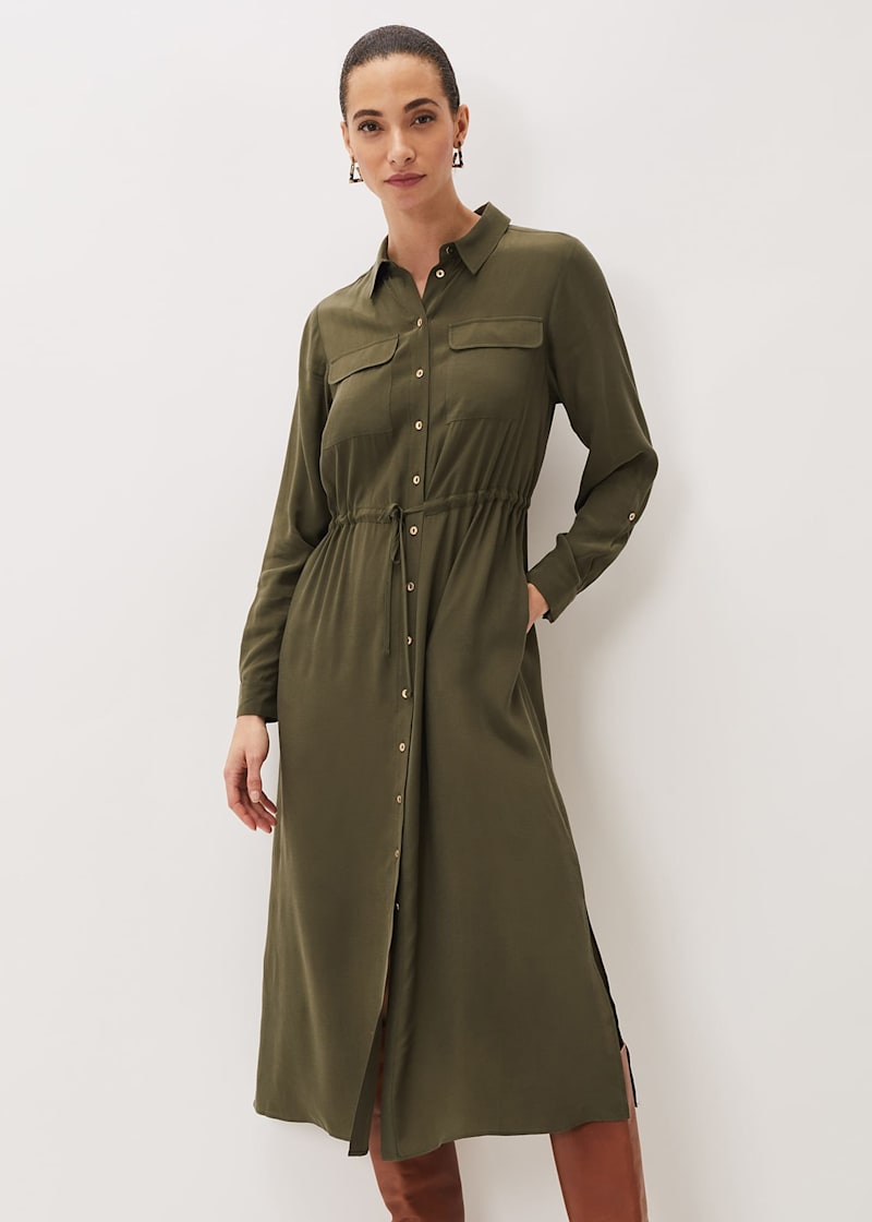 Phase eight khaki dress clearance