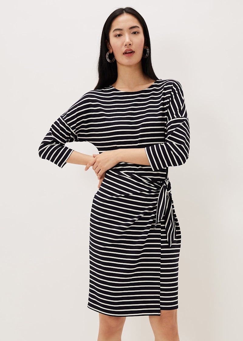 Emerson Stripe Tie Side Dress