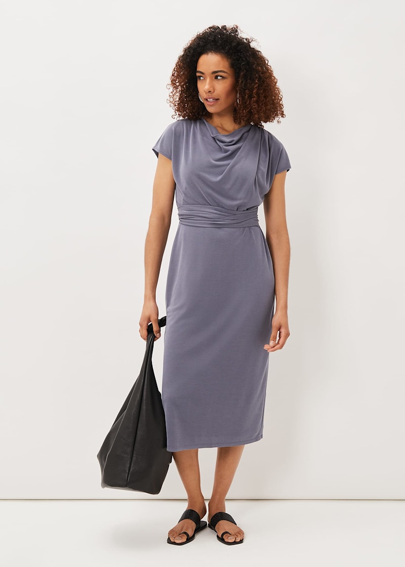 Tie around waist dress sale