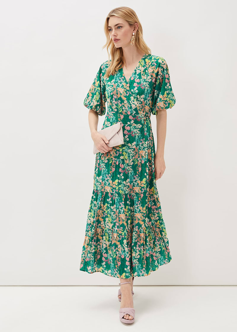 Monsoon alba print tea dress outlet