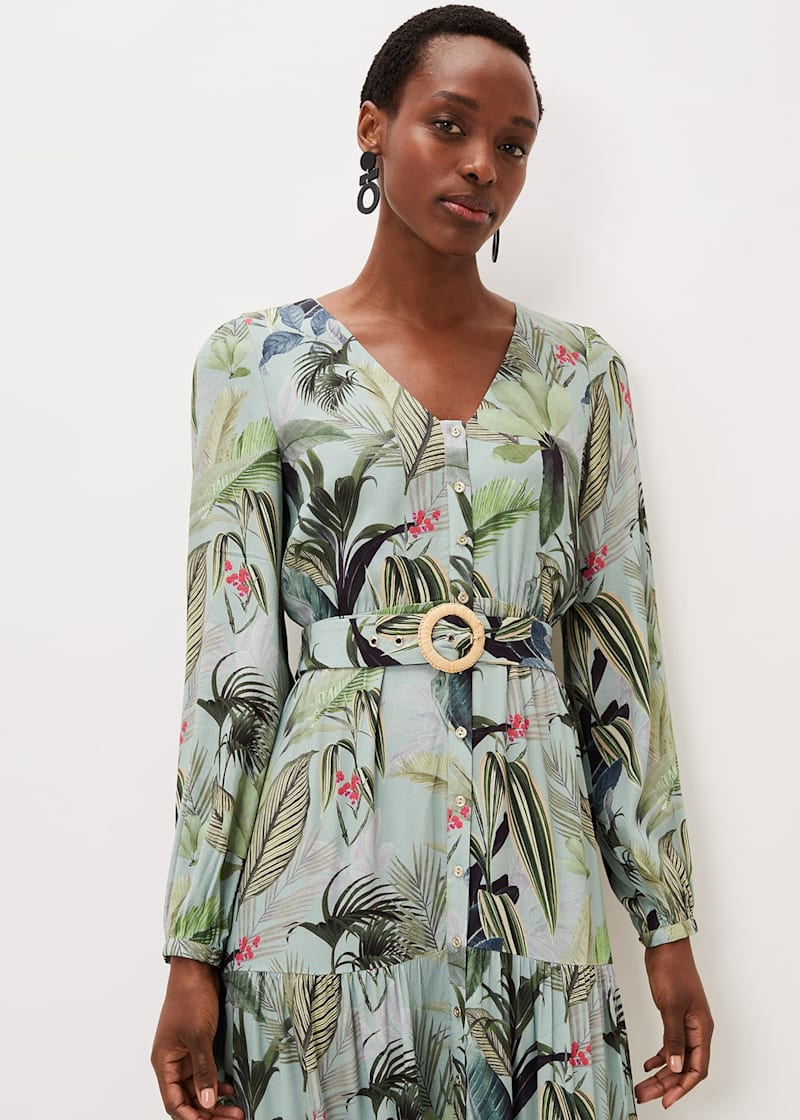 Maya Printed Tiered Maxi Dress | Phase Eight UK