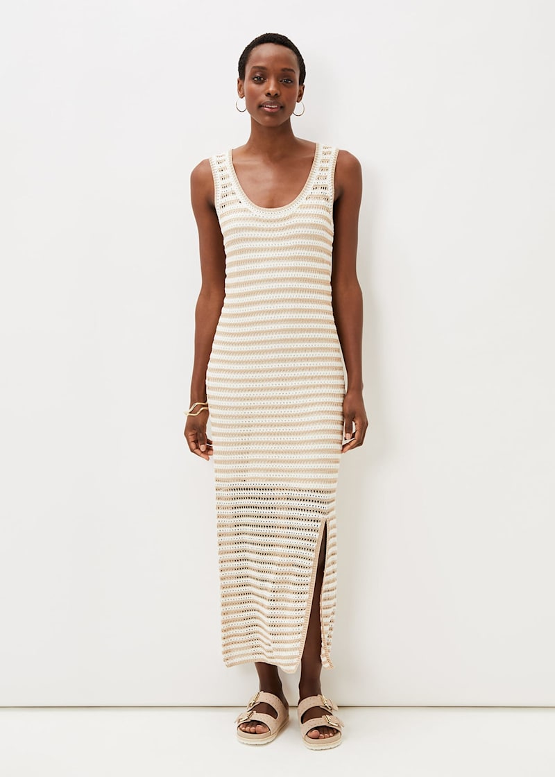 Topshop striped maxi dress outlet