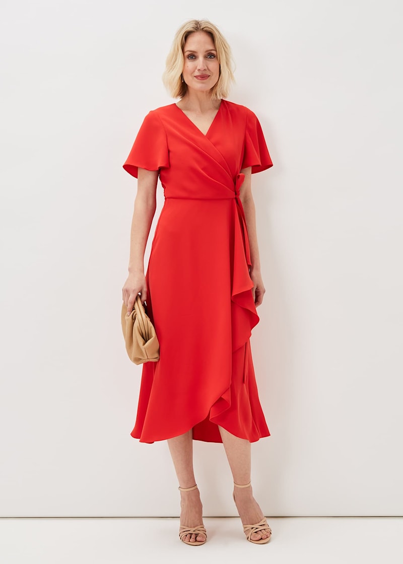 Abigail frill wrap dress 2025
