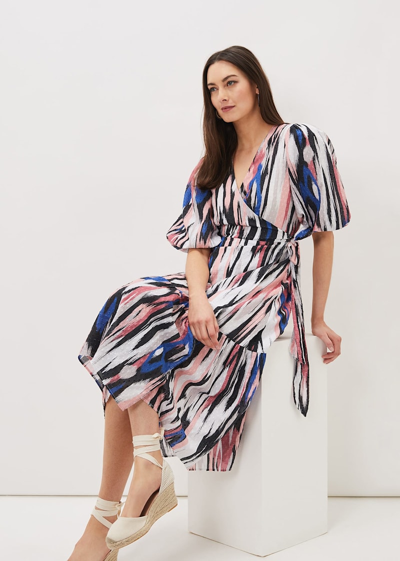 Coast felicity printed store pleat dress