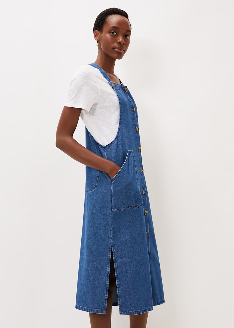 Pinafore discount jeans dress