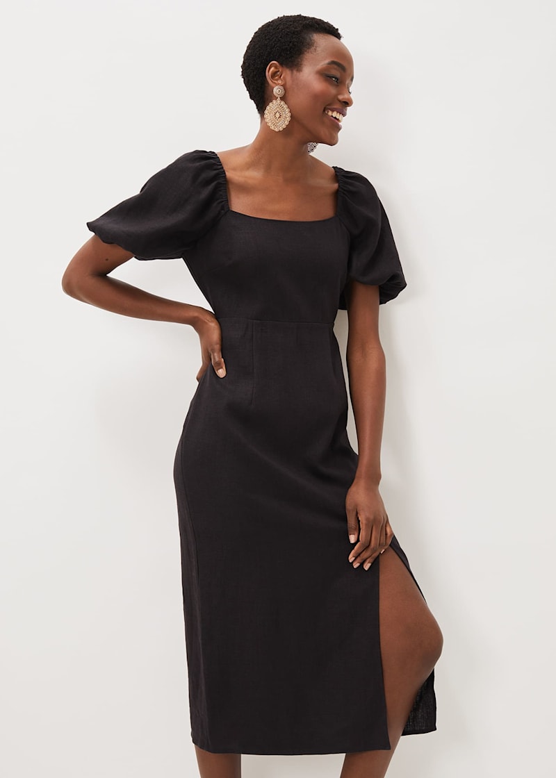 Short puff sleeve dress cheap