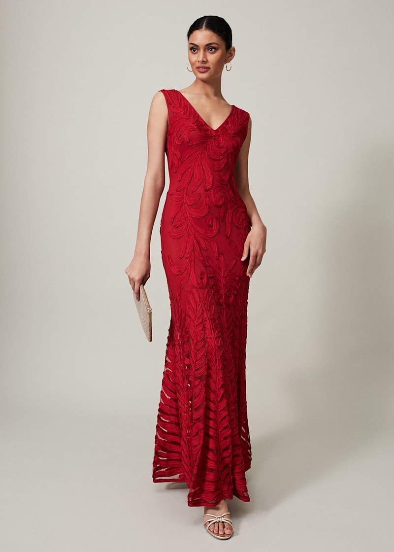 Marigold Tapework Maxi Dress
